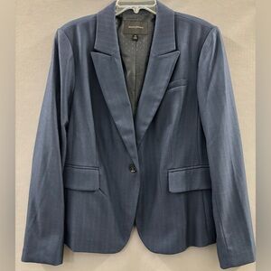 Banana Republic Navy Blue Herringbone Jacket